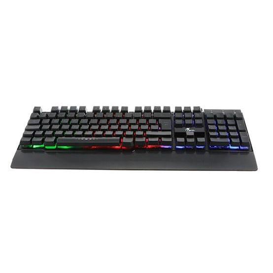 Teclado Gamer Xtech Armiger (Español, LED Multicolor, Negro)