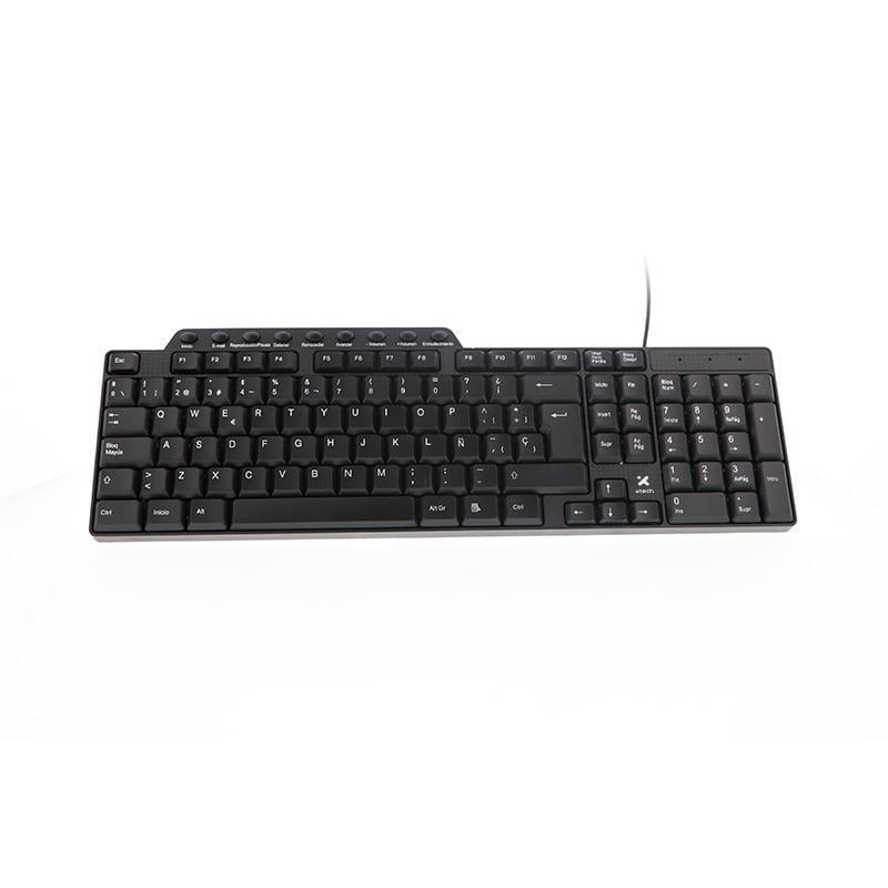 Teclado Xtech XTK-160S (USB, Español, Negro)