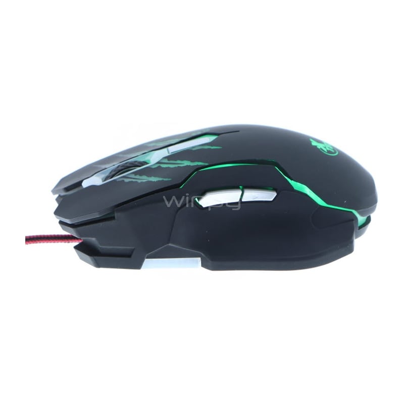 Mouse Gamer Xtech Lethal haze (3.200dpi, LED Multicolor, Negro)