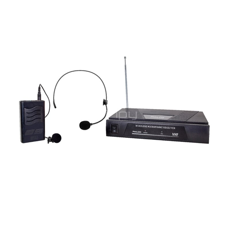 Micrófono VHF 2 en 1 Philco WM-210 Inalámbrico (hasta 50mts, FM)