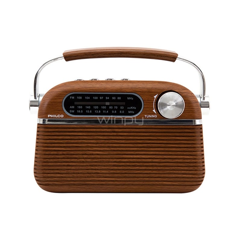 Radio Vintage Philco VT329 FM de 88 a 108 MHz (Puertos USB/ micro SD)
