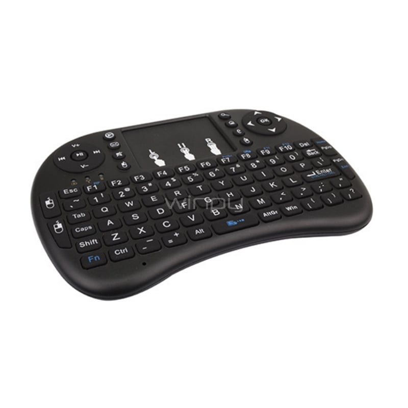 Teclado Philco Inalámbrico (para Smart TV/PC/Smartphones/Tablets, Dongle micro USB, Negro)