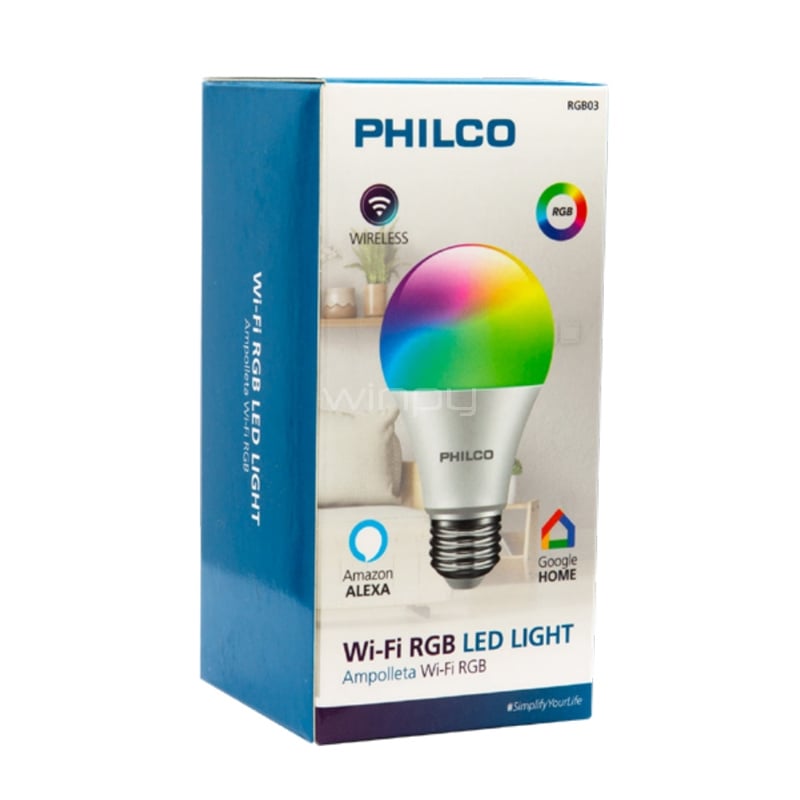 Ampolleta LED Philco Smart RGB (Wi-Fi/Bluetooth)