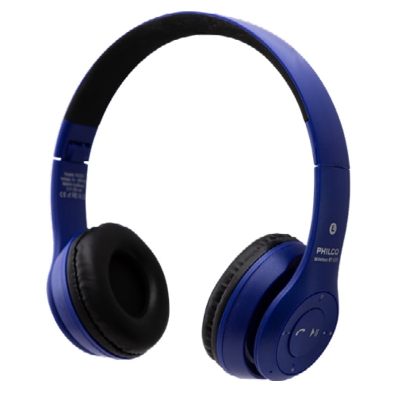 Audífonos Philco con Manos Libres (Bluetooth, FM/MP3, Azul)