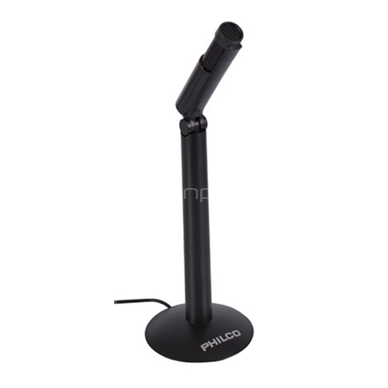 Micrófono Philco MIC-10 Multimedia (Jack 3.5mm, Negro)