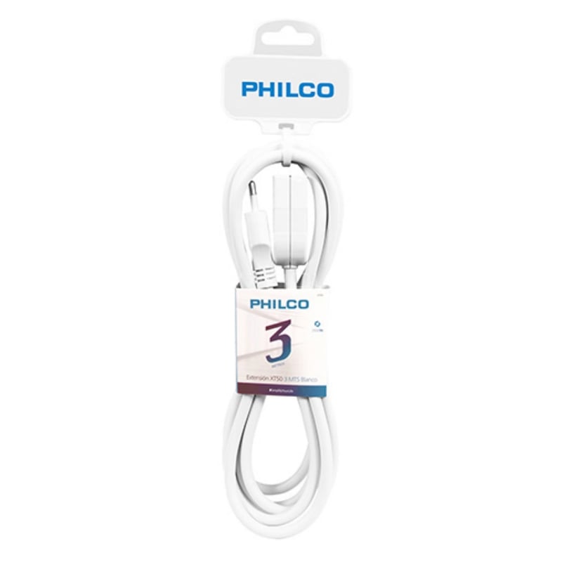 Extensión Philco XT50 AC de 3mts (Blanco)