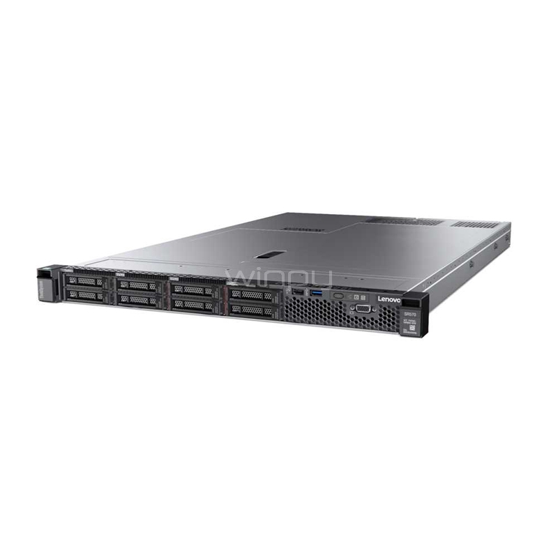 Servidor Lenovo ThinkSystem SR570 (Xeon Silver 4214, 32 GB RAM, Fuente 750W, 1U)