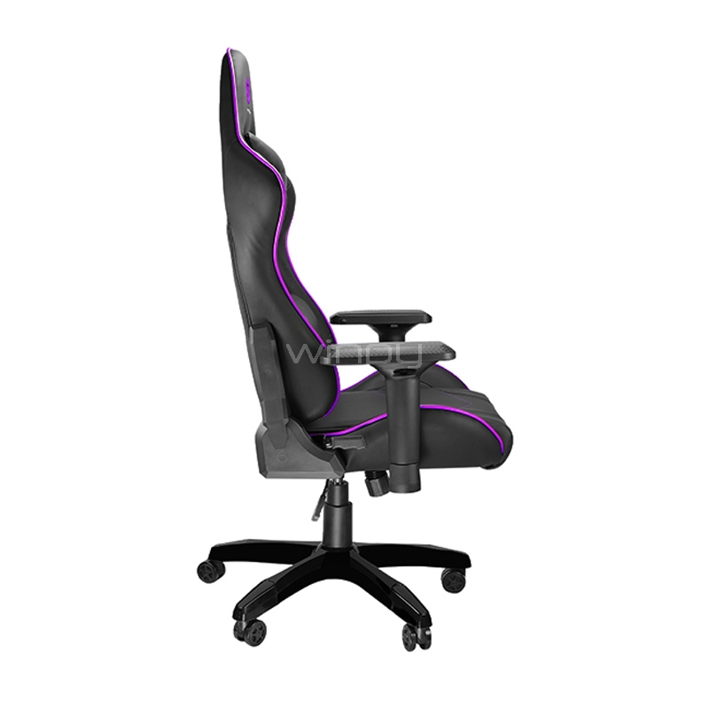 Silla Gamer Primus Gaming Thrónos 200S (hasta 140Kg, Cojines x2, Reclinable, Negro)