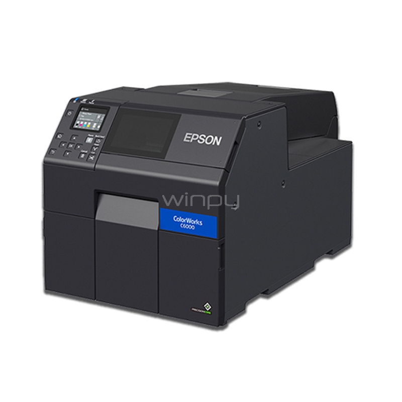 impresora de etiquetas epson colorworks cw-c6000a (rollo 11.2 cm, 1200ppp, 119 mm/s, usb/lan)