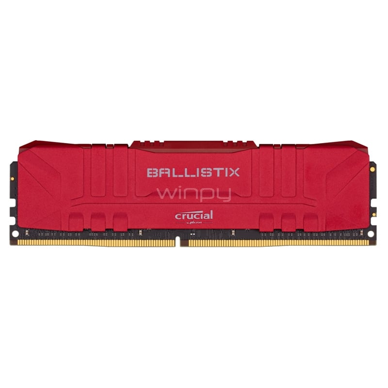 Memoria RAM Crucial Ballistix de 8GB (DDR4, 2666MHz, CL16, UDIMM, Red)