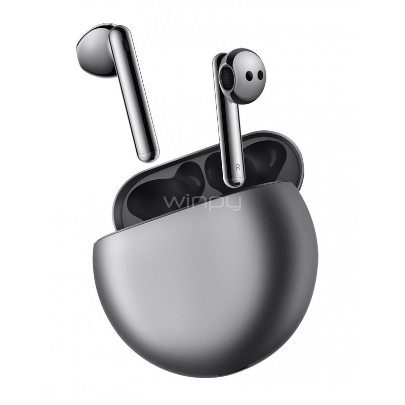 Auriculares Huawei FreeBuds 4 (Bluetooth, Silver Frost)