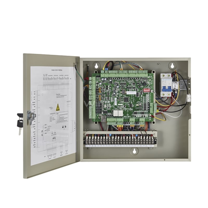 Controlador de Acceso Hikvision de 2 Puertas (Lector de Tarjetas, DC 12V/1A, 100 W)