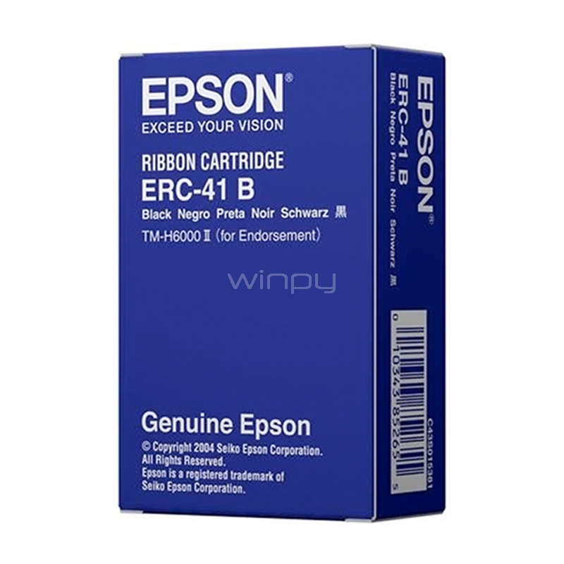 Cinta Epson ERC-41B para Impresora (Negra)