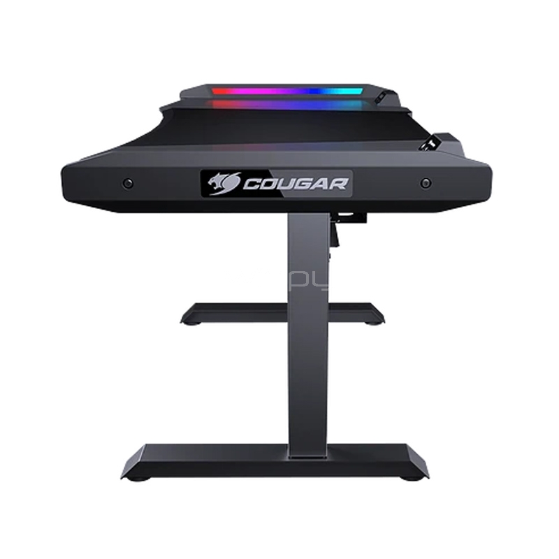 mesa gamer cougar mars v2 con panel hub (rgb, usb 3.0, audio/micrófono)