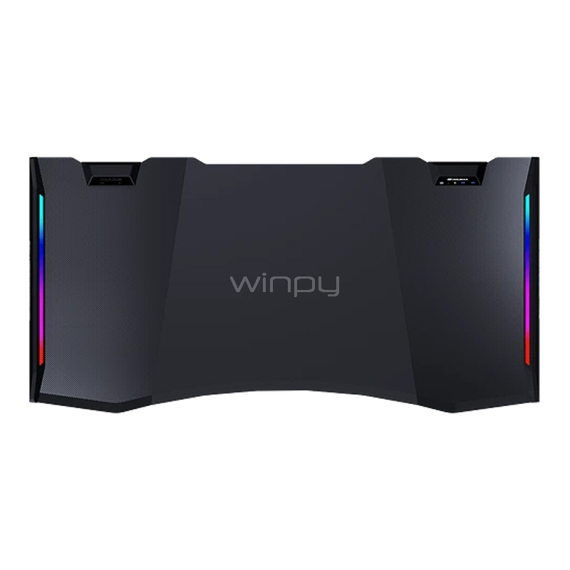 mesa gamer cougar mars v2 con panel hub (rgb, usb 3.0, audio/micrófono)