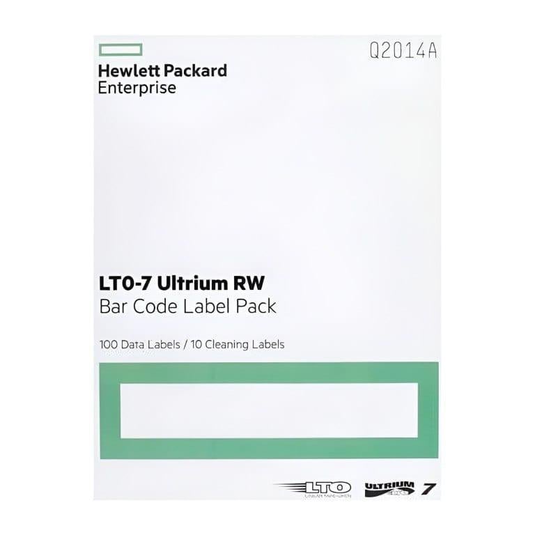 Pack de Etiquetas HPE LTO-7 Ultrium con Códigos de Barras