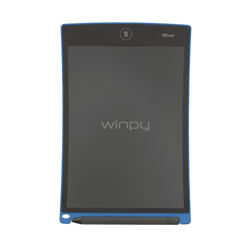 Panel Digital Trust Wizz Interactivo de 8.5“ (12.5 x 17.5 cm, Negro/Azul)