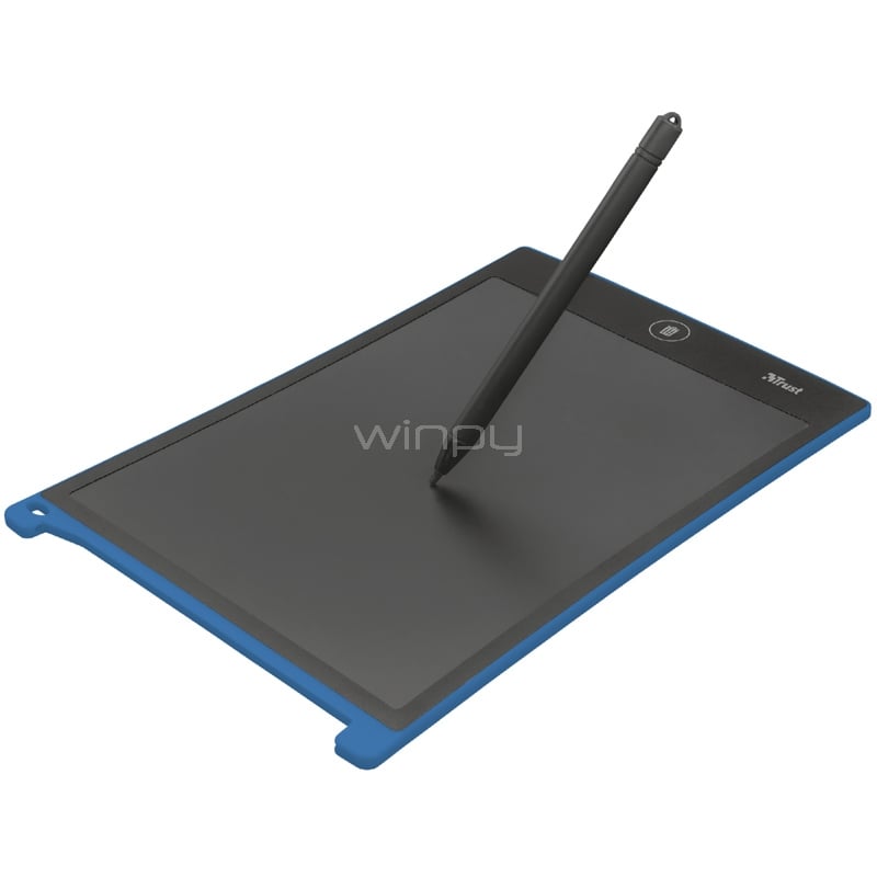 Panel Digital Trust Wizz Interactivo de 8.5“ (12.5 x 17.5 cm, Negro/Azul)
