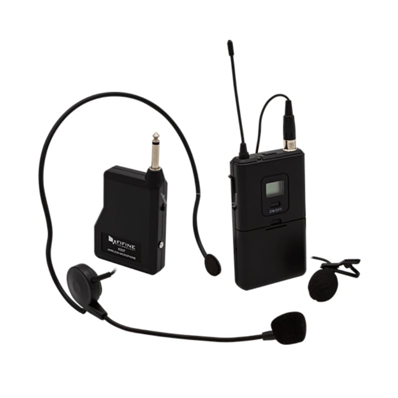 Micrófono inalámbrico Fifine K037B (con auriculares y micrófonos de solapa Lavalier)