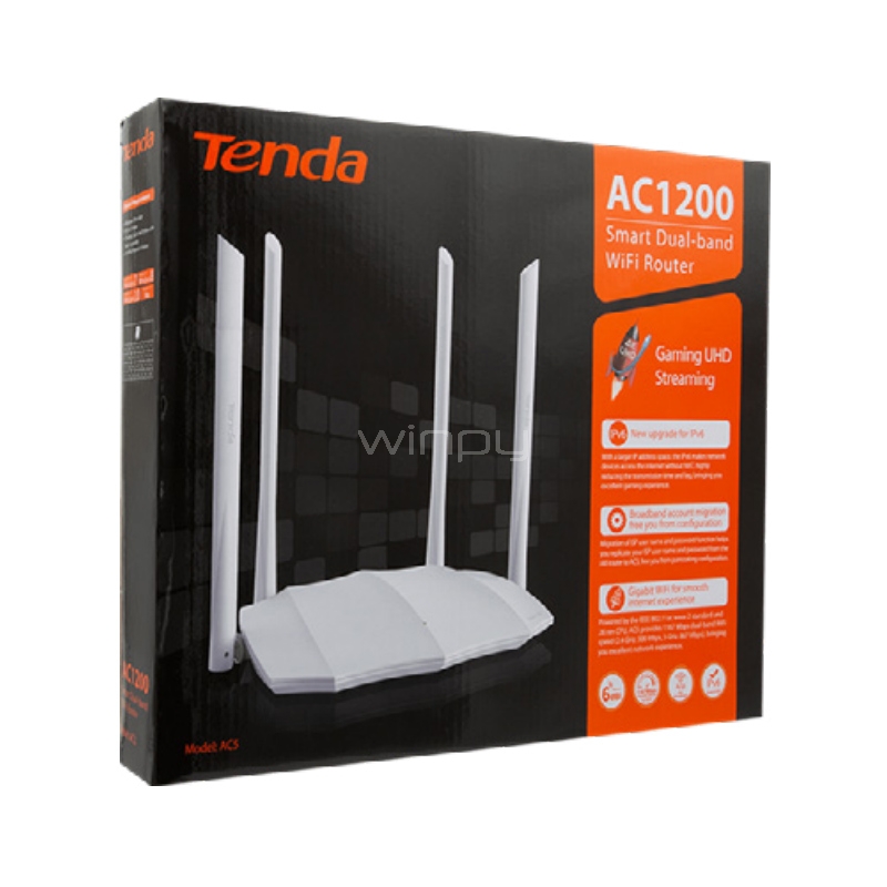 Router Tenda HotSpot AC1200 Doble Banda (LAN x4, 867Mbps)