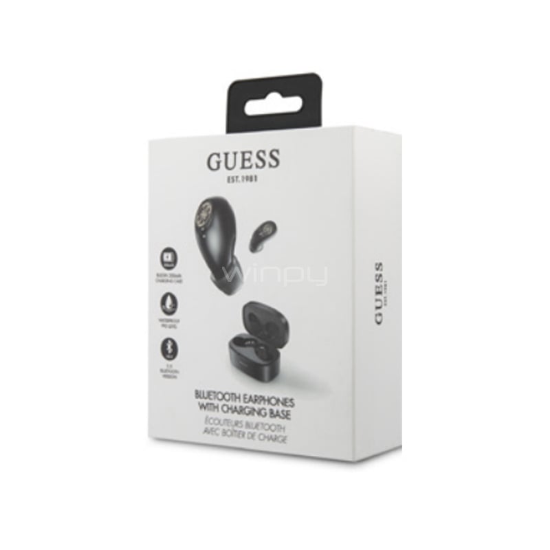 Auriculares Guess TWS Touch (Bluetooth, Negro)