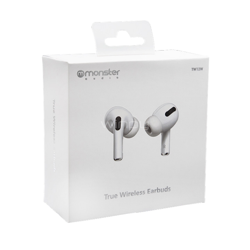 Auriculares Monster Audio TW12  TWS (Bluetooth, Blanco)