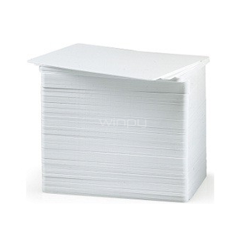Pack de Tarjeta PVC Zebra Premier de 0,76mm (Blanco, 500 unidades)