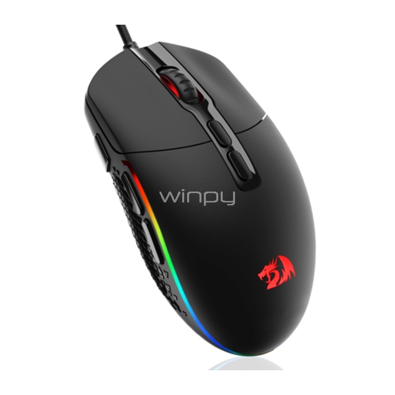 Mouse Gamer Redragon M719 INVADER (10.000dpi, RGB, Negro)