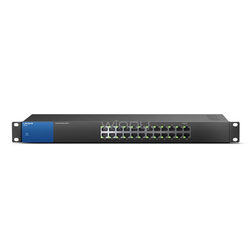 Switch Linksys  Business LGS124 de 24 Puertos (Gigabit, 48 Gbps, Plug-and-Play)