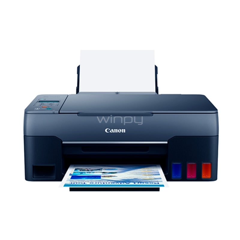 Multifuncional Canon Pixma G3160 (Tinta Color, 33ppm, 1200dpi, Wi-Fi+USB, Azul Marino)