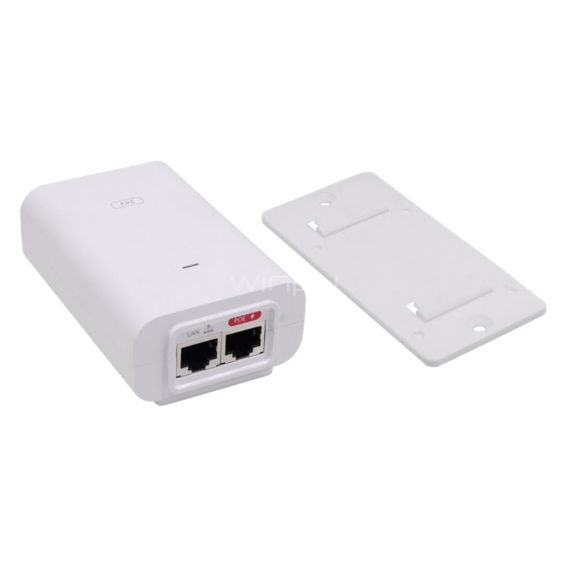 Inyector PoE Ubiquiti Gigabit (24VDC 24W, 1,0A c/ESD)