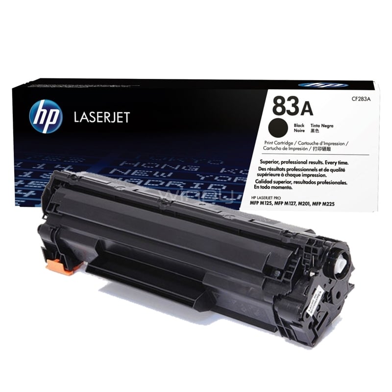 Cartucho de Tóner HP 83A LaserJet Pro (hasta 1500 pág, Negro)