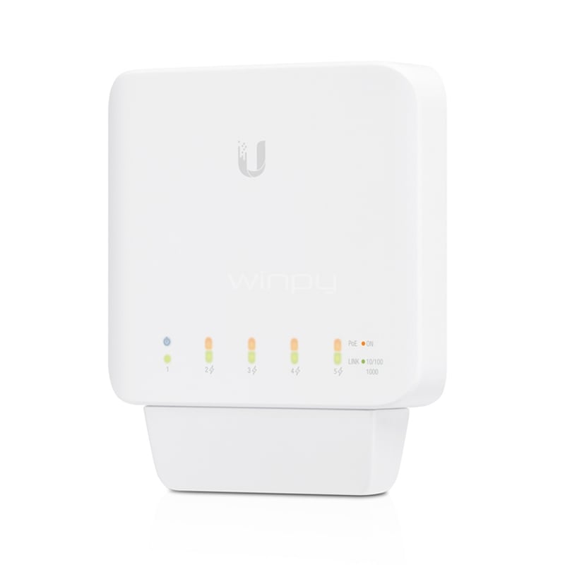 Switch Ubiquiti UniFi Gestionado (L2, Ethernet x5, Auto MDI/MDI-X)