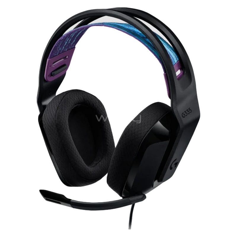 Audífonos Gamer Logitech G335 (Jack 3.5mm, Multi-Plataforma, Negro)