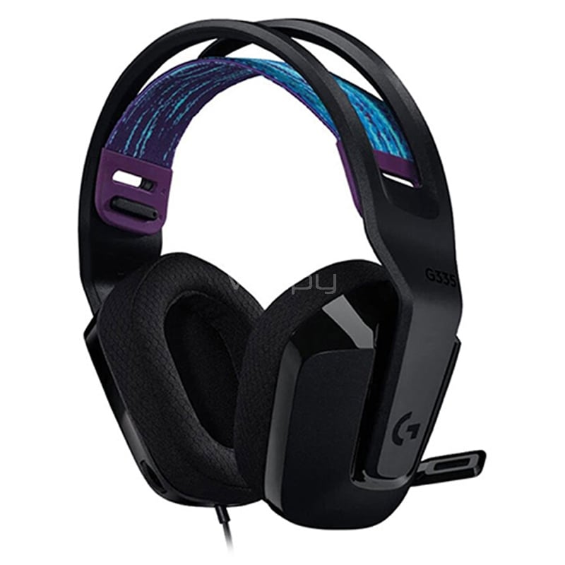 Audífonos Gamer Logitech G335 (Jack 3.5mm, Multi-Plataforma, Negro)