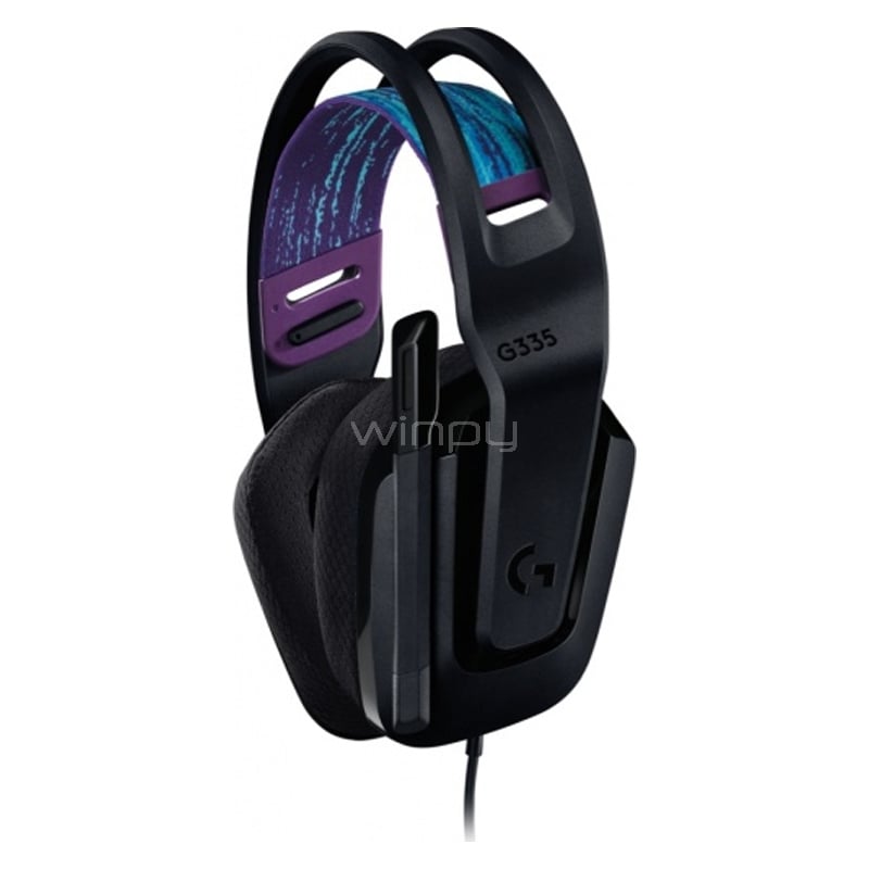 Audífonos Gamer Logitech G335 (Jack 3.5mm, Multi-Plataforma, Negro)