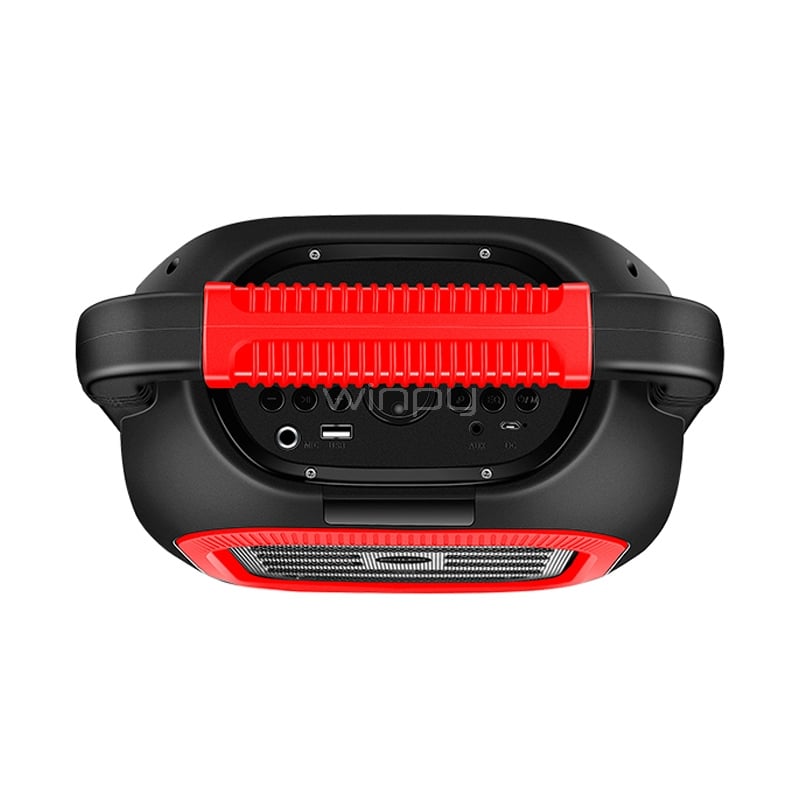 Parlante Karaoke Philco de 2000W (TWS, Bluetooth 5.0, Radio FM, LED Multicolor, Rojo)