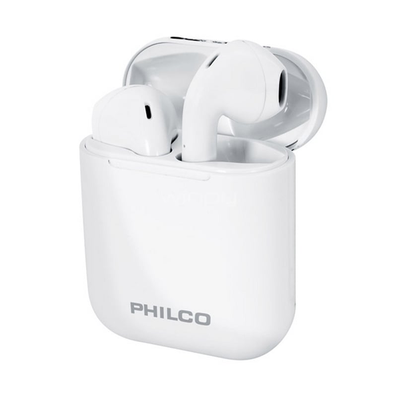 Auriculares Philco TWD2B TWS (Bluetooth, Touch, Blanco)