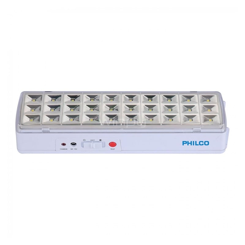 Lámpara de Emergencia Philco (2.7W, 30 LED, Hasta 24 horas)