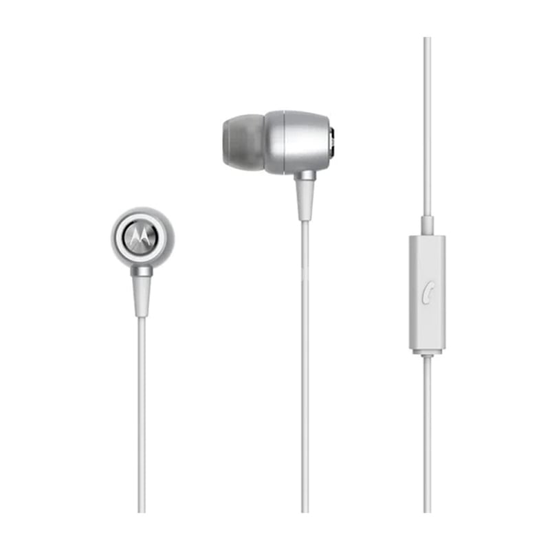 Auriculares Motorola Earbuds Metal (Jack 3.5mm, Plata)
