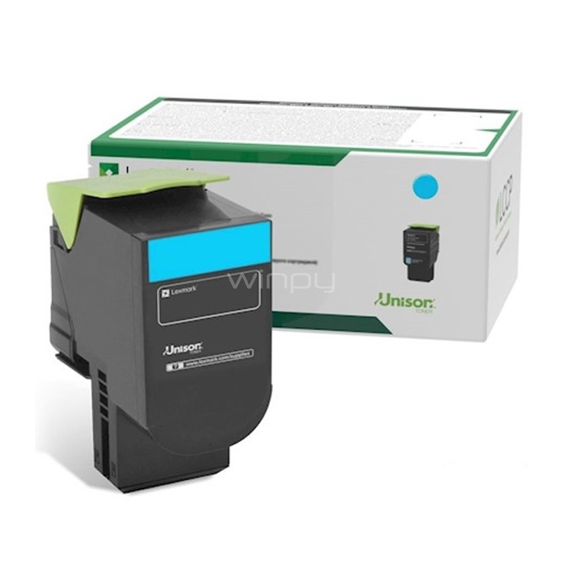 Cartucho de Tóner Lexmark (1.400 Pág, Cian)