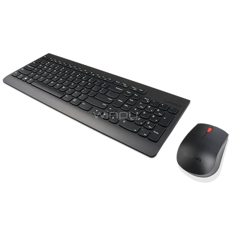 Kit Teclado + Mouse Lenovo 510 Inalámbrico (Dongle USB, Negro)