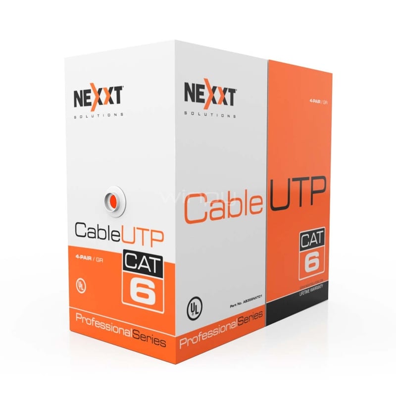 Cable de Red Nexxt UTP Cat6 (304.8 Metros, Rojo)