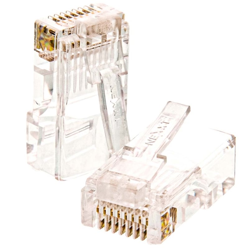 Conectores Nexxt Modulares RJ45 (Sin Blindaje, Cat.6/50micro“, 100 unidades)