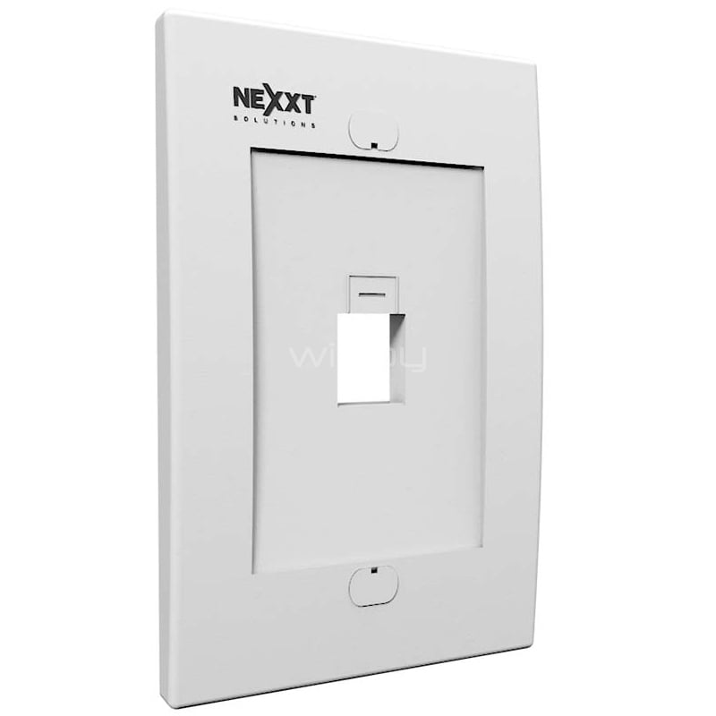Placa de Pared Nexxt para módulo RJ45 (1 puerto)