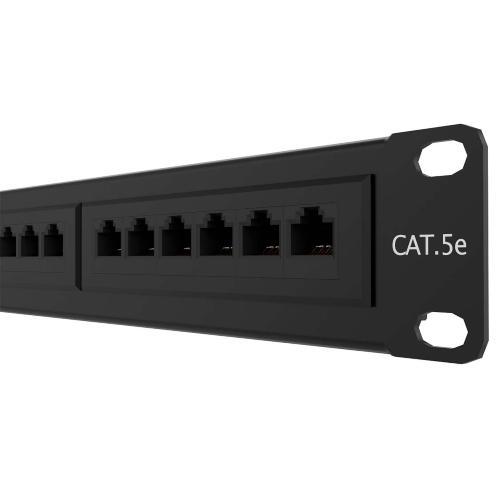 Panel de Rack Nexxt de 48 Puertos (Pre-configurado, Cat.5E, 2U)