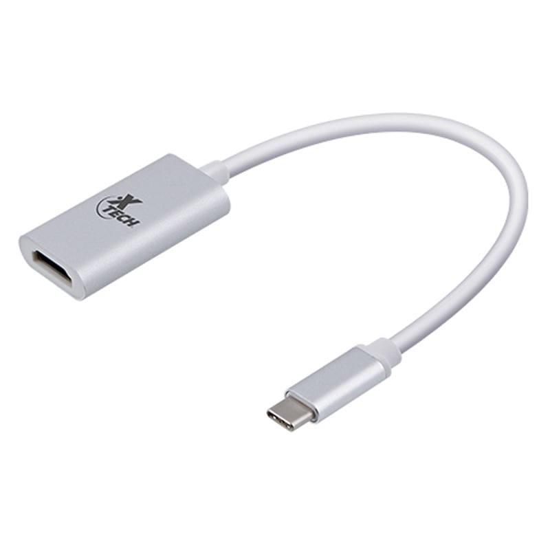 Adaptador Xtech de USB-C a HDMI hembra (25cm, 32AWG)
