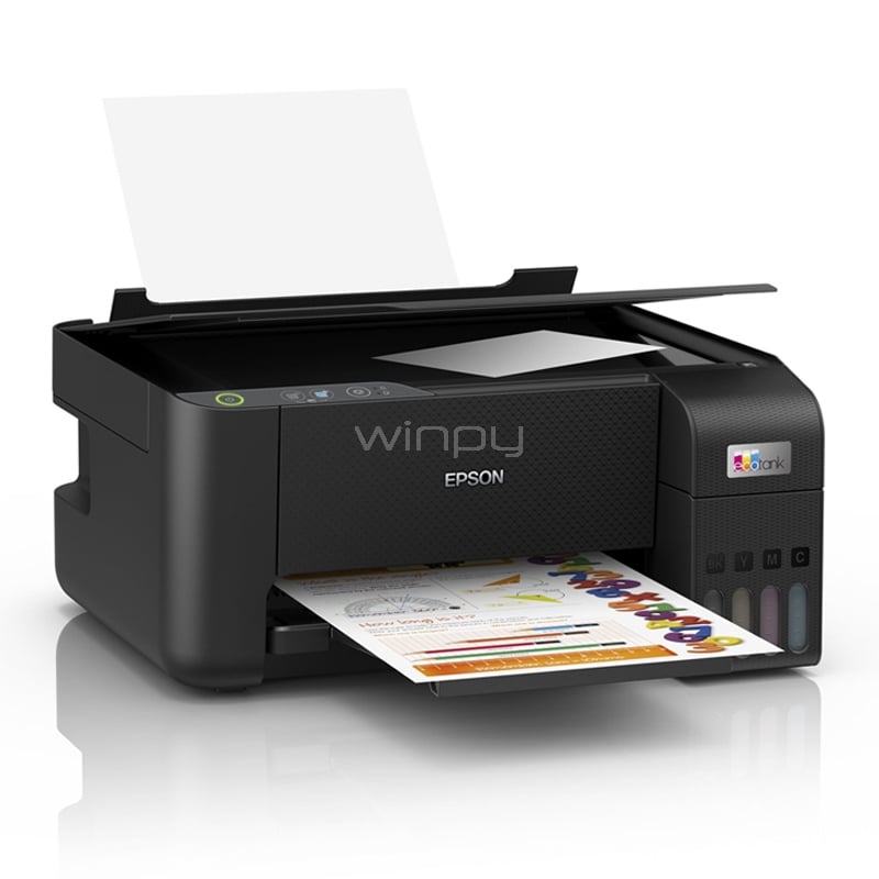 Multifuncional Epson EcoTank L3210 (Tintas Color, 15ppm, 1440dpi, USB)