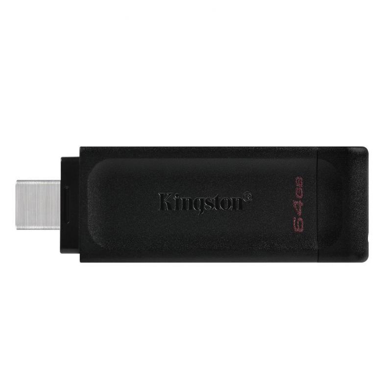 Pendrive Kingston DataTraveler 70 de 64 GB (USB-C 3.2, Negro)