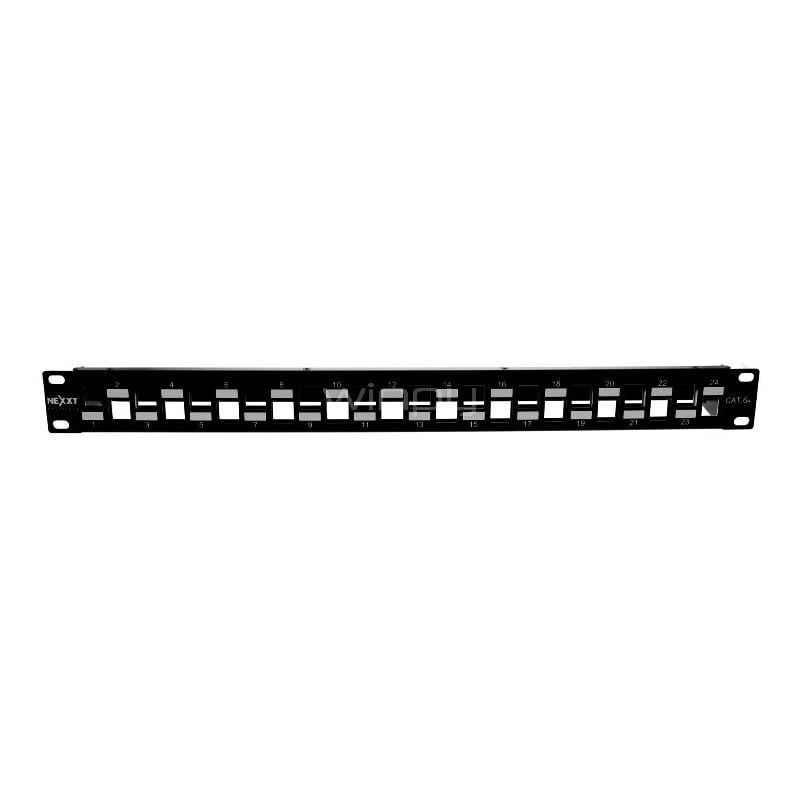 Panel para Rack Nexxt de Interconexión (24 Puertos, Modular, S/FTP, 1U)